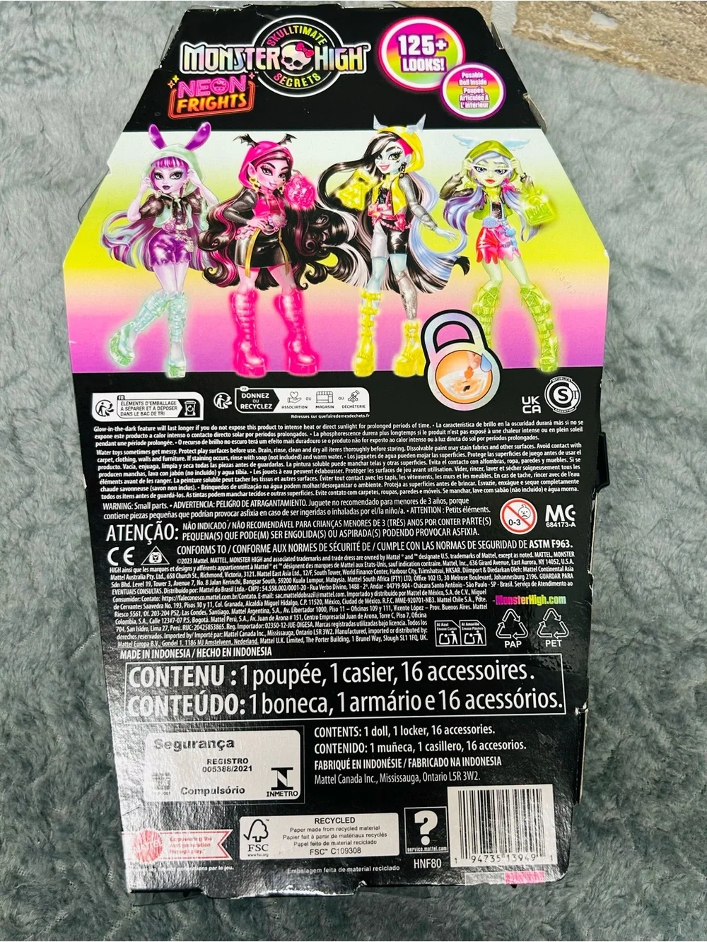 Monster High Skulltimate Secrets Toralei Neon Frights